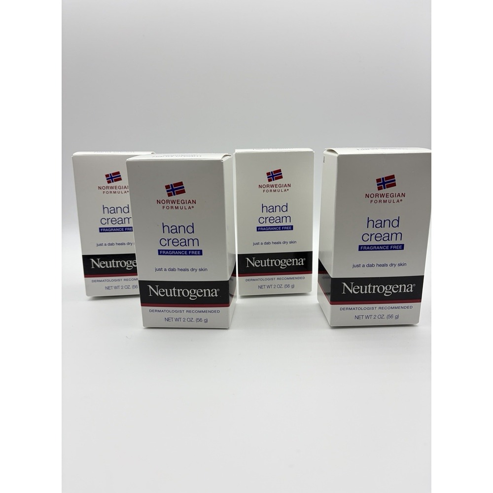 Neutrogena Norwegian Formula Hand Cream Fragrance Free 2 oz Lot of 4 NEW